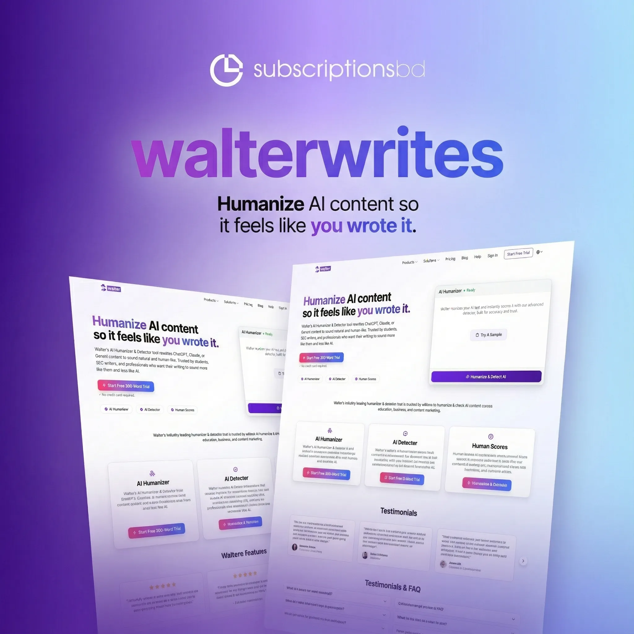Walterwrites subscription