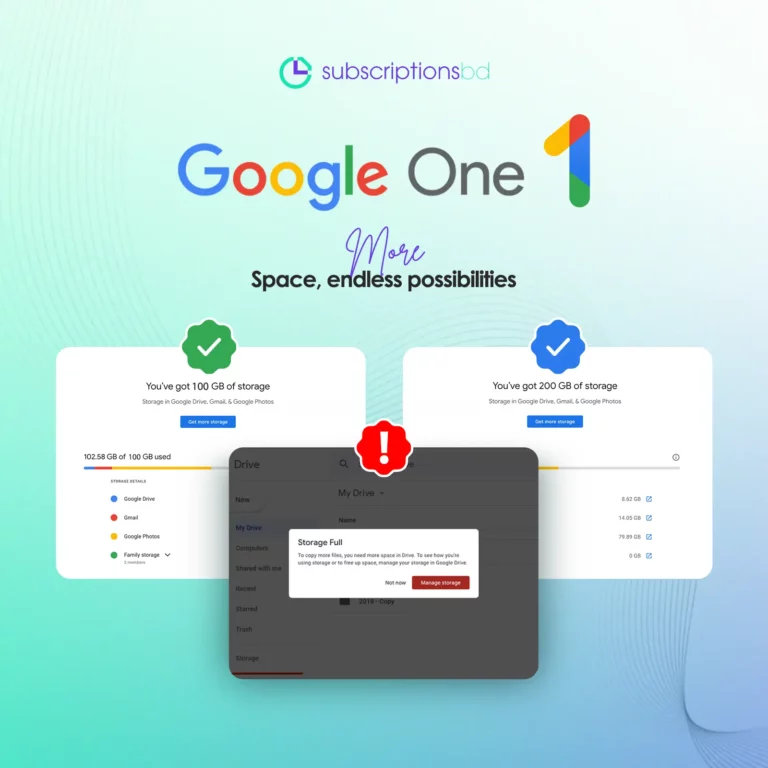 google one subscriptions bd